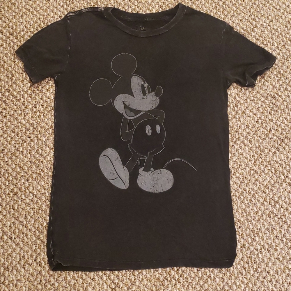 Black & Gray Disney Mickey Mouse soft T shirt
